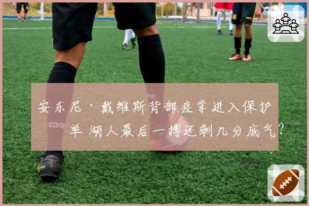 安东尼·戴维斯背部痉挛进入保护名单 湖人最后一搏还剩几分底气？